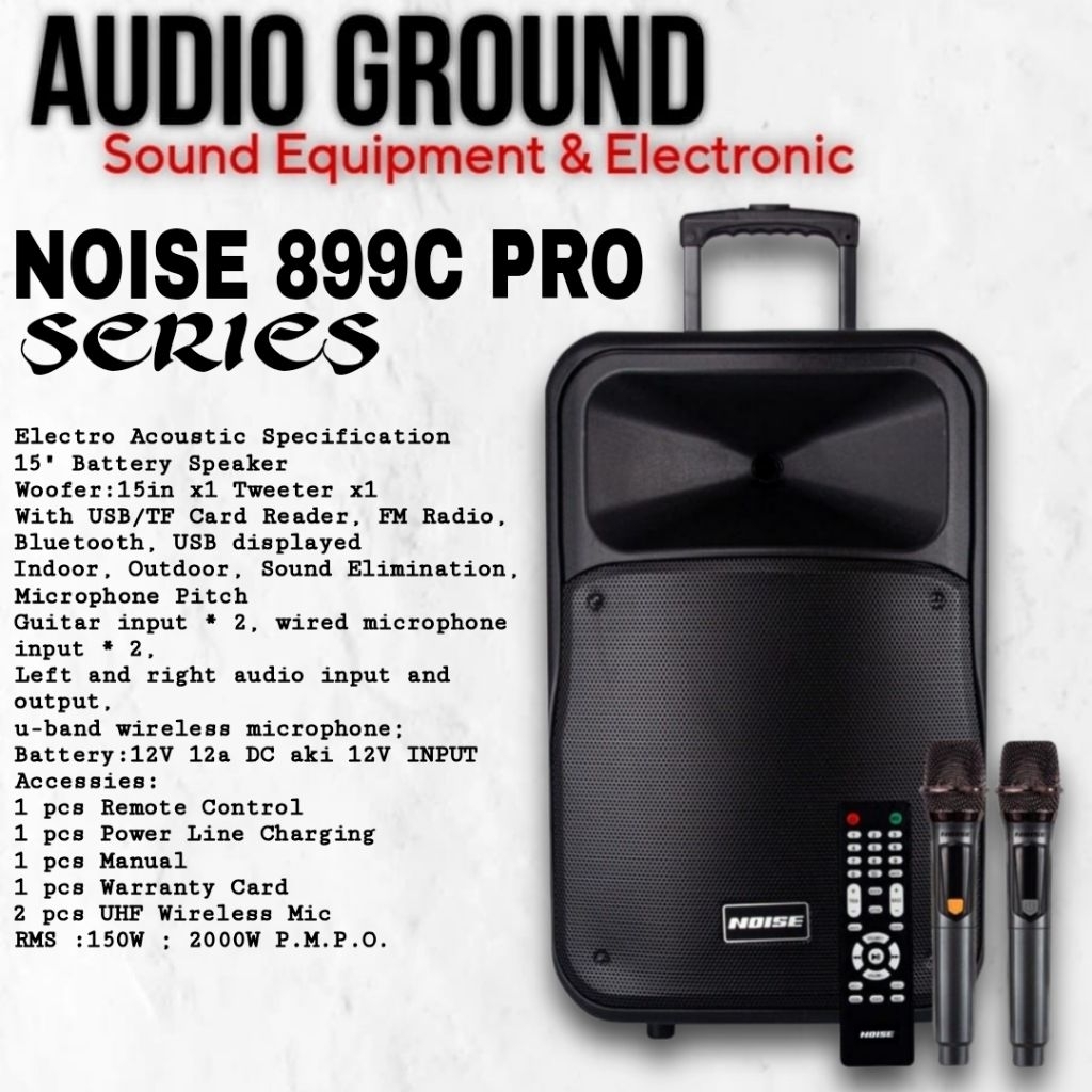 SPEAKER PORTABLE 15" NOISE 899C ORIGINAL PRODUCT