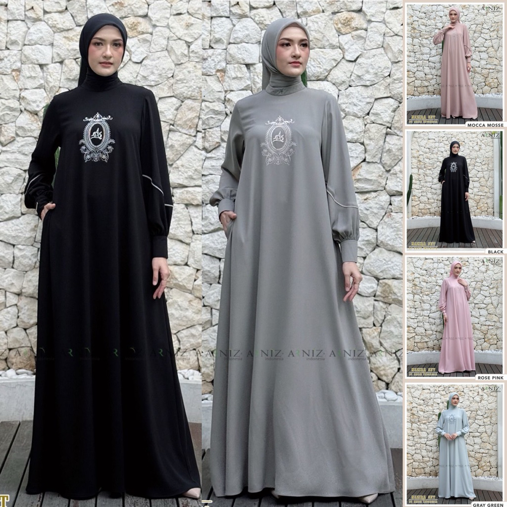Nazira Set Dress & Scarves by Arniz Collection