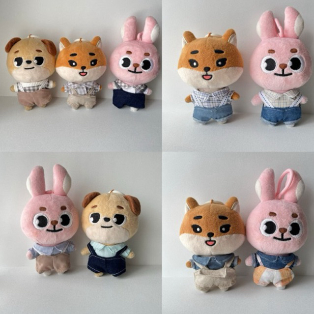 Doll Clothes Set Denimalz Plush/Petit 10cm | Kemeja & Overall [Check Deskripsi]