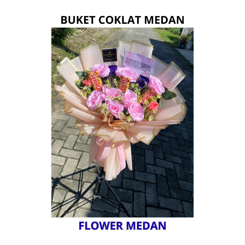 FLOWER MEDAN buket cokelat buket bunga wisuda medan bunga ulang tahun (BUNGA PALSU)