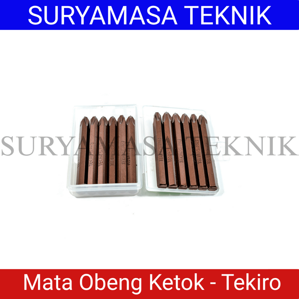 Mata Obeng Ketok PH1 & PH2 TEKIRO – Impact Bit Anti Slip, Tahan Lama (ECER)