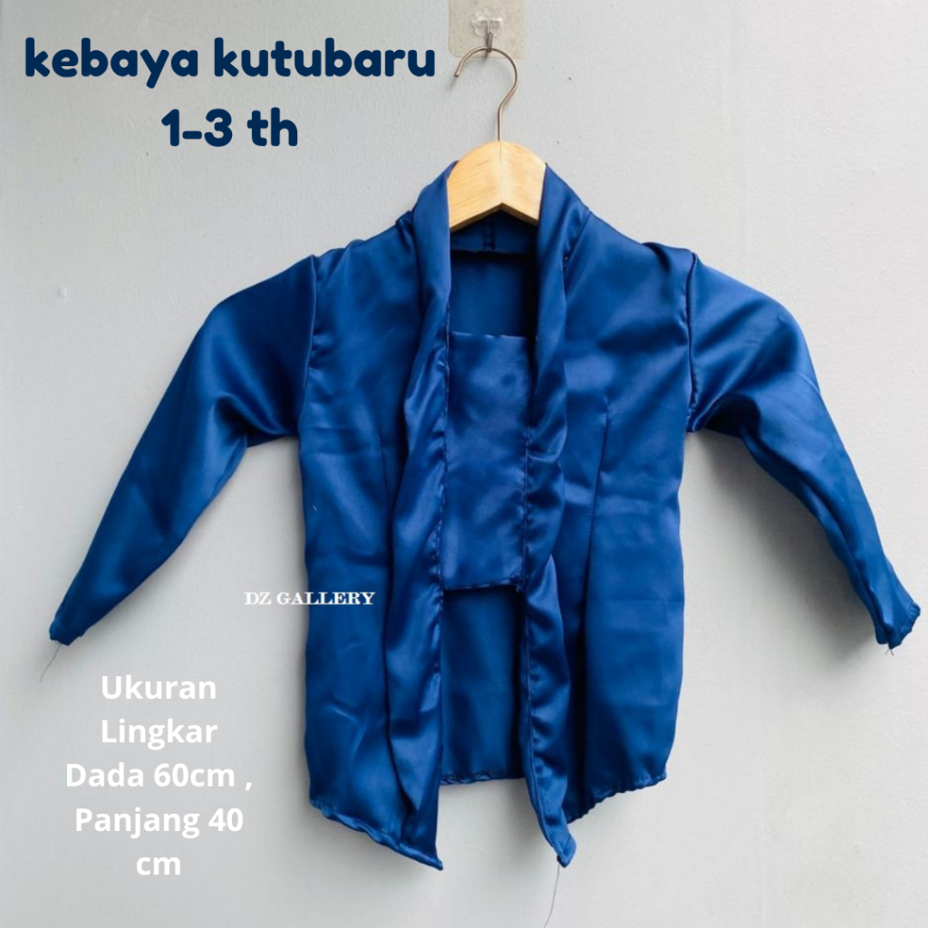 Promo Kebaya KARTINI Anak TK-SD Baju Adat Kutubaru Lengan Panjang Bahan Satin Premium Modern Murah