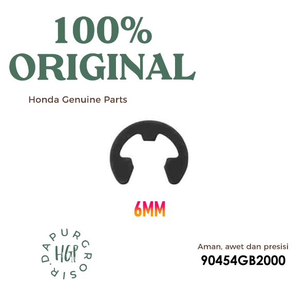 Klip Kampas Ganda Vario 110 Karbu (Circlip 6Mm) Ori AHM Pengunci Kopling - 90454GB2000