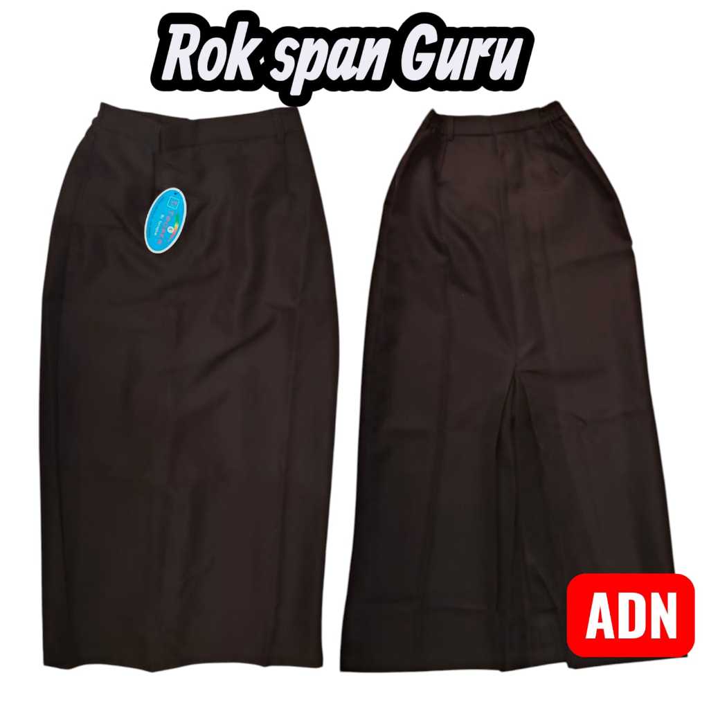 Rok Span Coklat 1 Belakang | Rok Guru | Rok Pramuka Pembina | Caterina | Merk TROSER