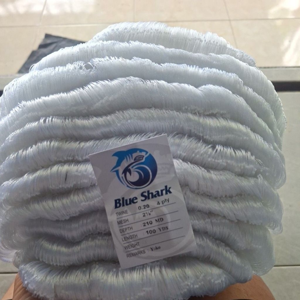 Jaring gilnet Jaring Ikan Tongkol 2,5 inchi ply4 210md/100yds yoko Jaring Ikan Serabut Jaring Ikan K
