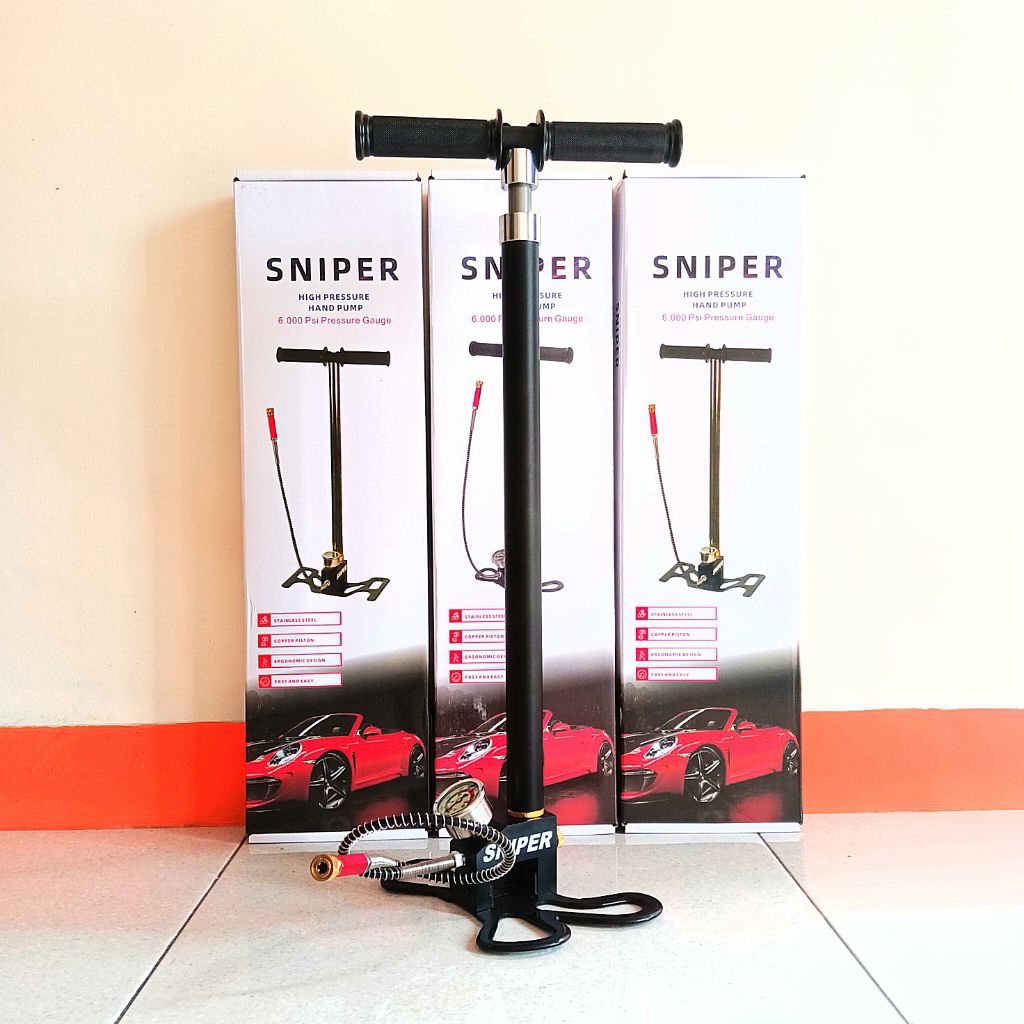 Pompa PCP SNIPER Original 4 Stage, Pompa PCP SNIPER 6000 Psi 4 Stage Kaki lipat, Pompa PCP Tekanan t
