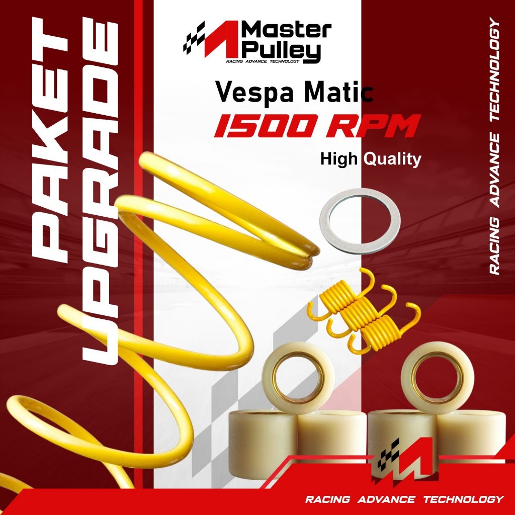 PAKET UPGRADE CVT VESPA MATIC LX 150 / UPGRADE CVT 1500 RPM VESPA MATIC PRIMAVERA 150 [ UPGRADE CVT 