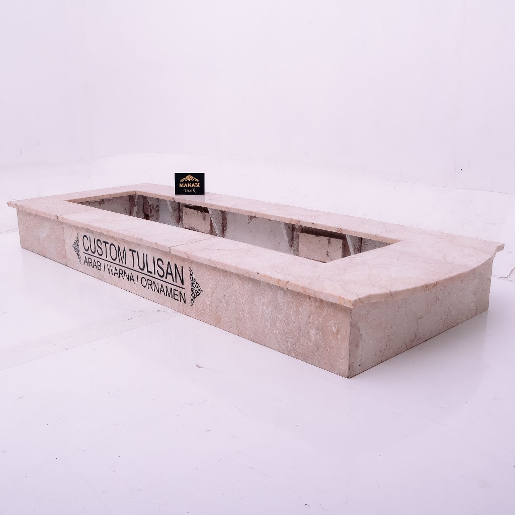 MAKAM TASIK - BODY MAKAM KIJING DEWASA 1 TRAP 160X60 - TANPA NISAN - K21/S21 FULL MARMER