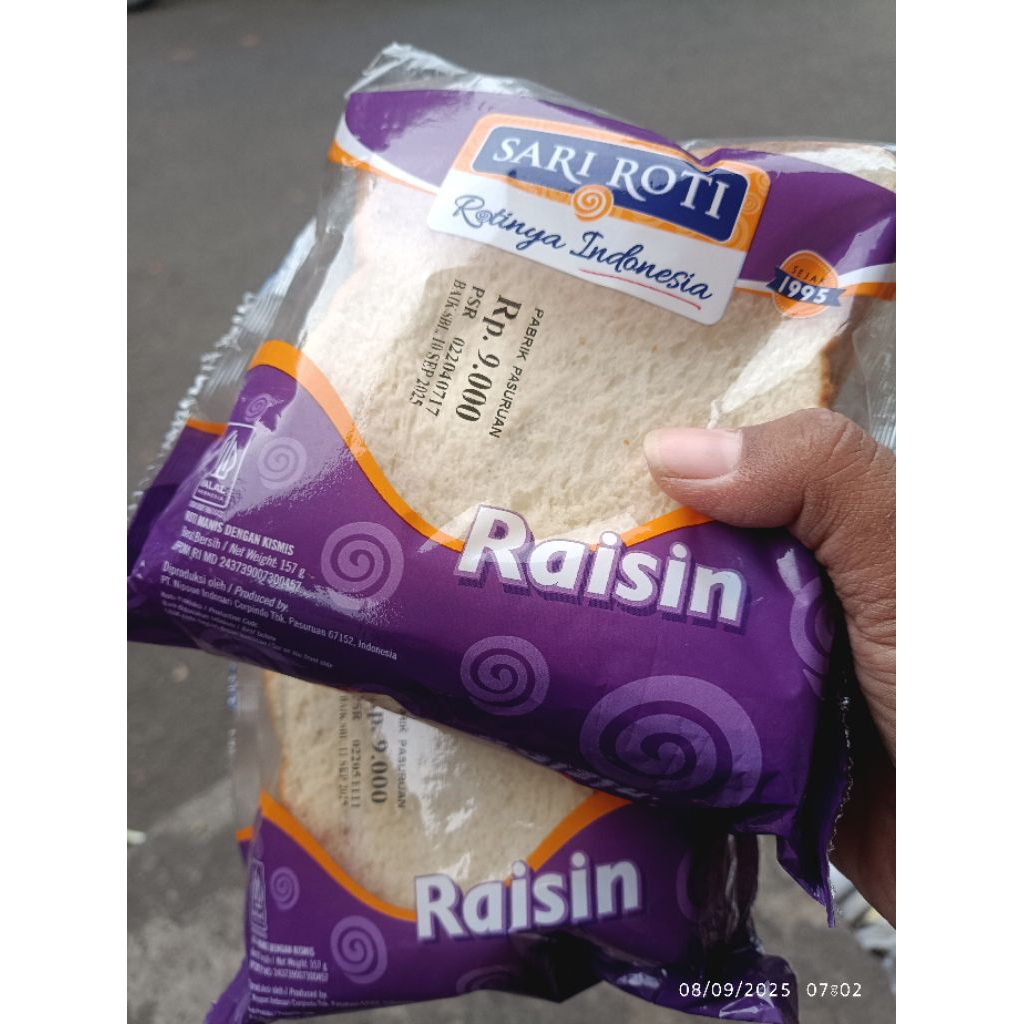 SARI ROTI.Raisin (Tawar Kismis)