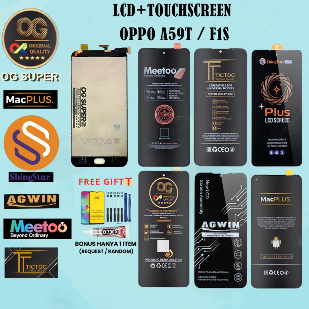 LCD + TOUCHSCREEN OPPO  A59T / F1S FULL SET ORIGINAL