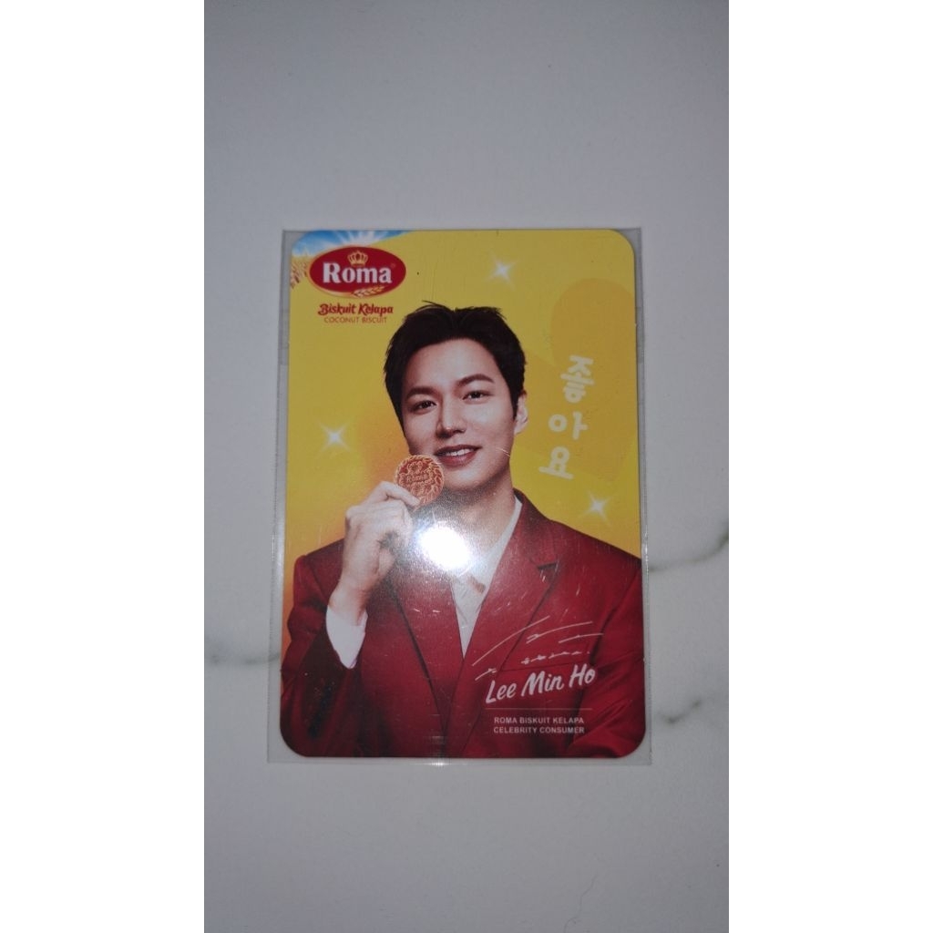 Photocard Lee Min Ho x Roma kelapa