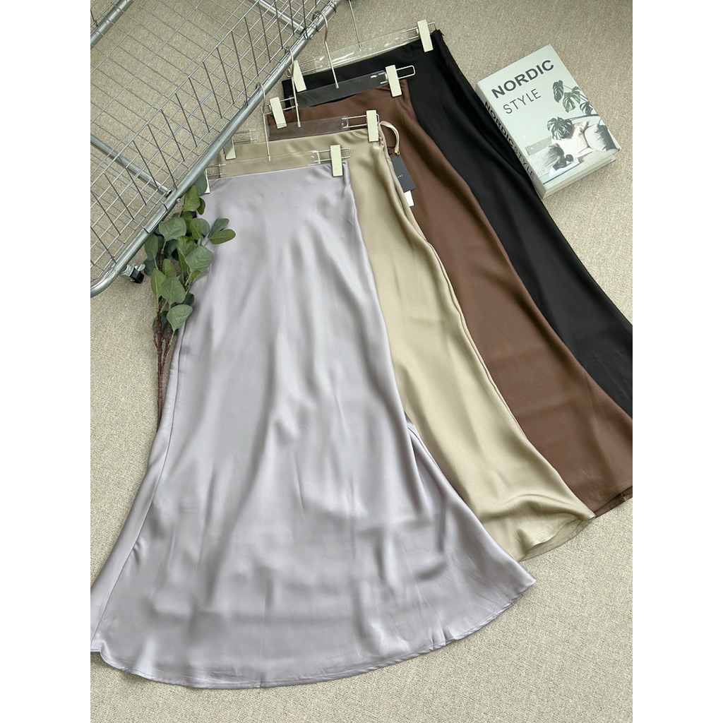SHAFIRA SKIRT SILK | LADYFAME | Skirt Terkini | Skirt Silk