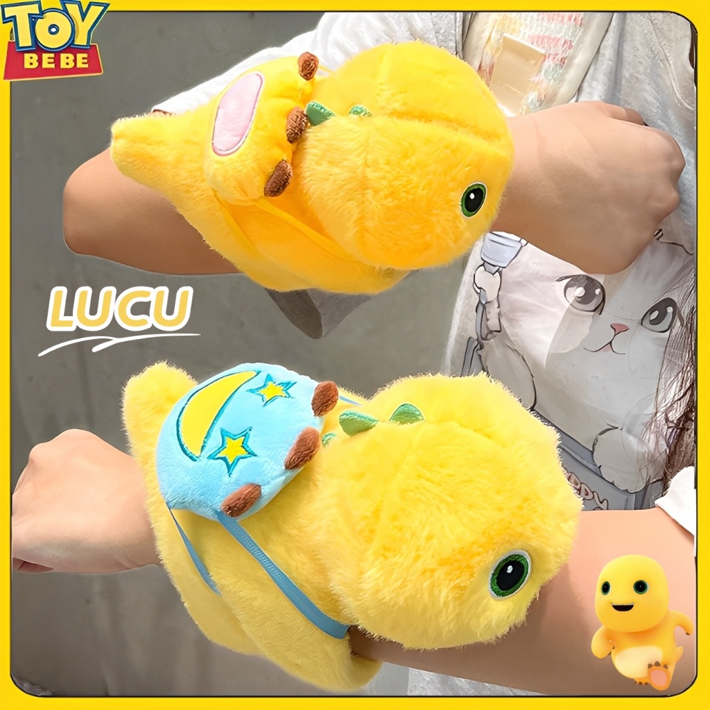 TOYBEBE Boneka Nailong Boneka Nailong Dino Kuning Gelang Ring Mewah Clingy Nailong Plush Boneka Nail