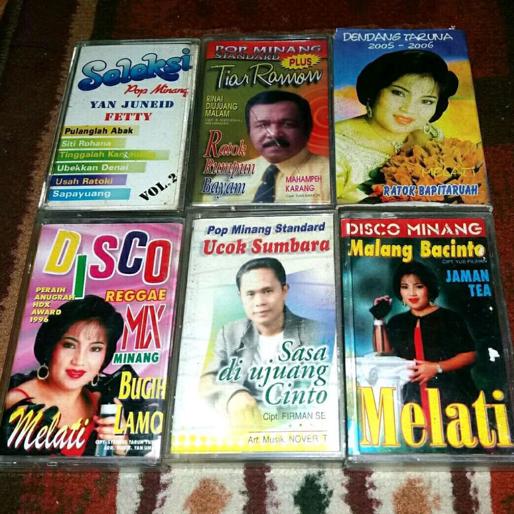 Kaset Pita Seleksi Pop Minang Standard Disco Minang Reggae Mix