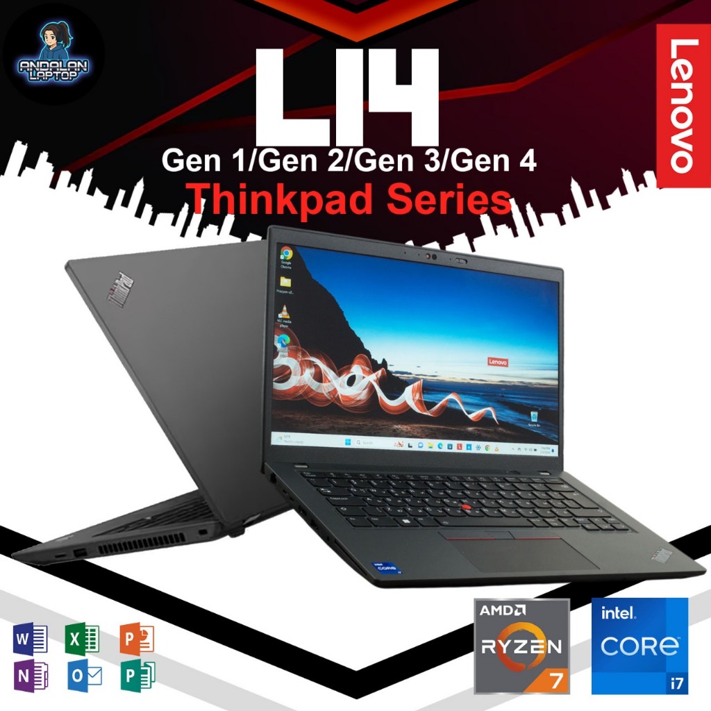 Lenovo Thinkpad G4 G3 G2 G1 L14 Ryzen 7 | 5 | Intel i5 | i7 16GB 1TB