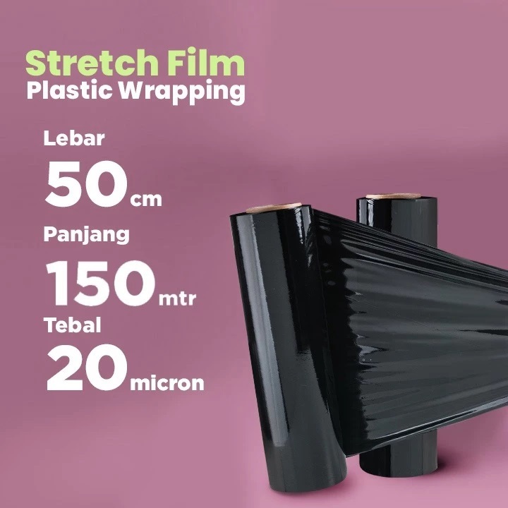 Plastik Wrapping STRETCH FILM BENING Bungkus Wrap Barang Premium Tebal Delkowrap Termurah / SATUAN
