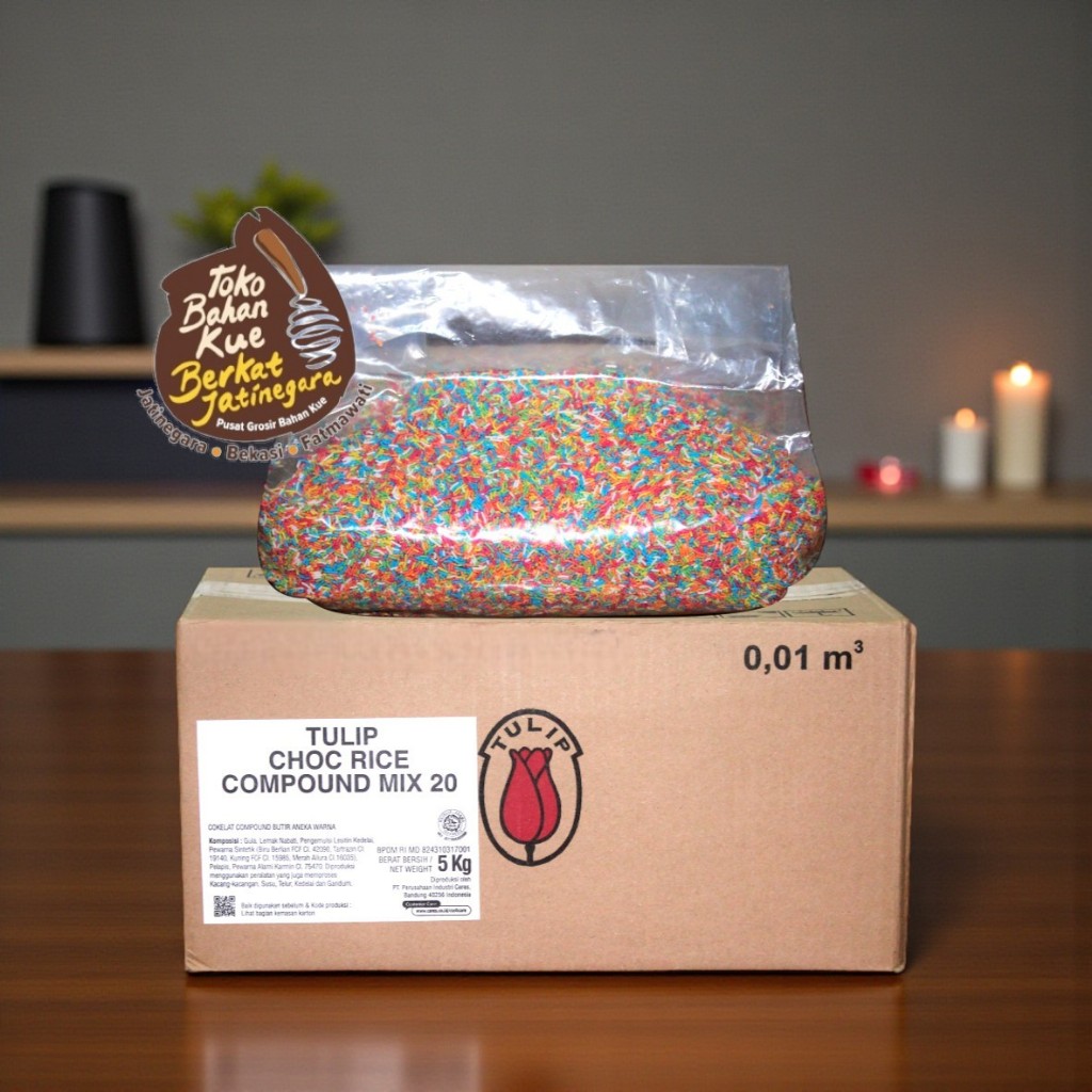tulip chocorice mix kemasan 5kg / meses tulip /meses warna-warni