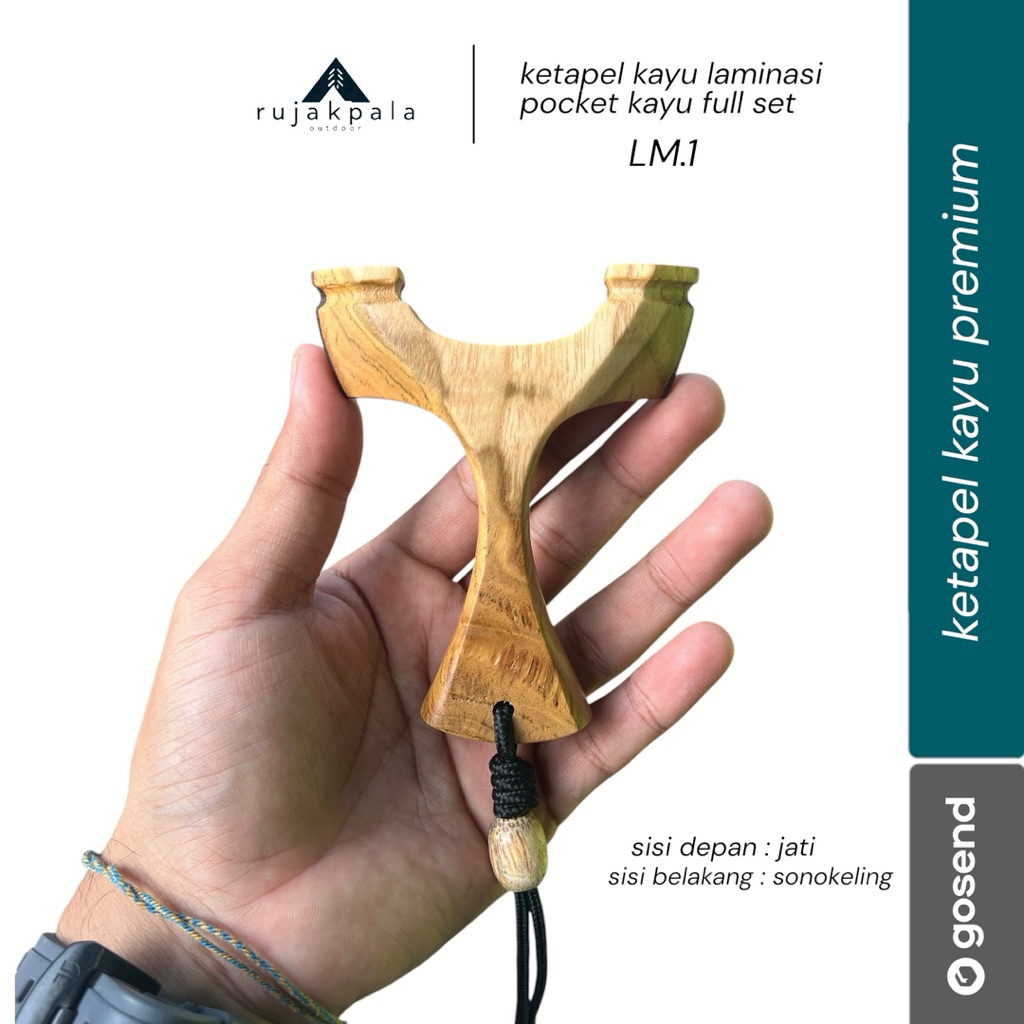 ketapel LM.1 - ketapel kayu laminasi jati dan sonokeling full set