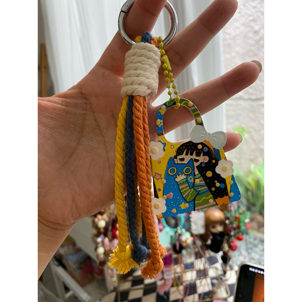 MiuMiu|Bag Charm Tali Macrame - Bag Charm Costume Nama