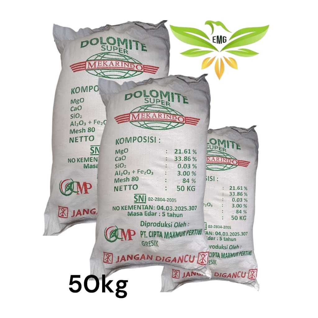 Dolomite CMP 50kg Pupuk Kapur Cipta Makmur Pertiwi