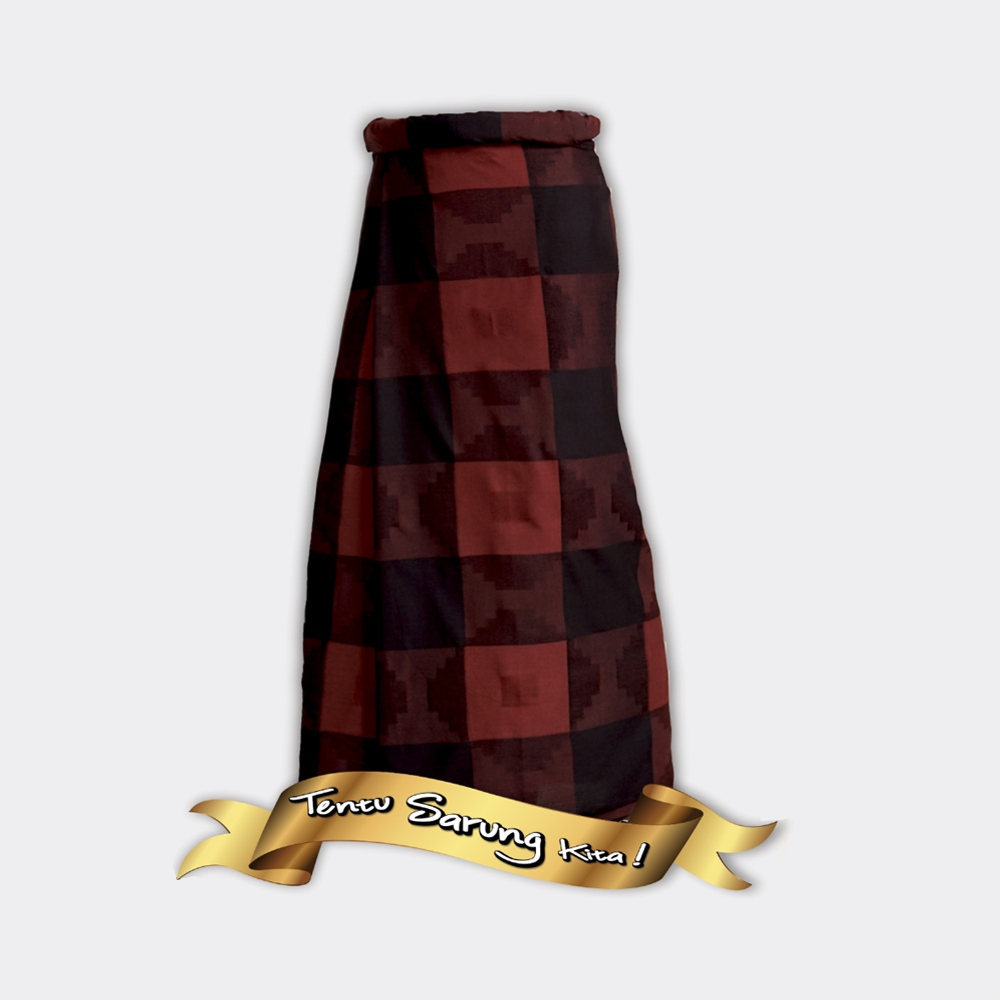 Wadimor Sarung Tenun Sulam Kotak
