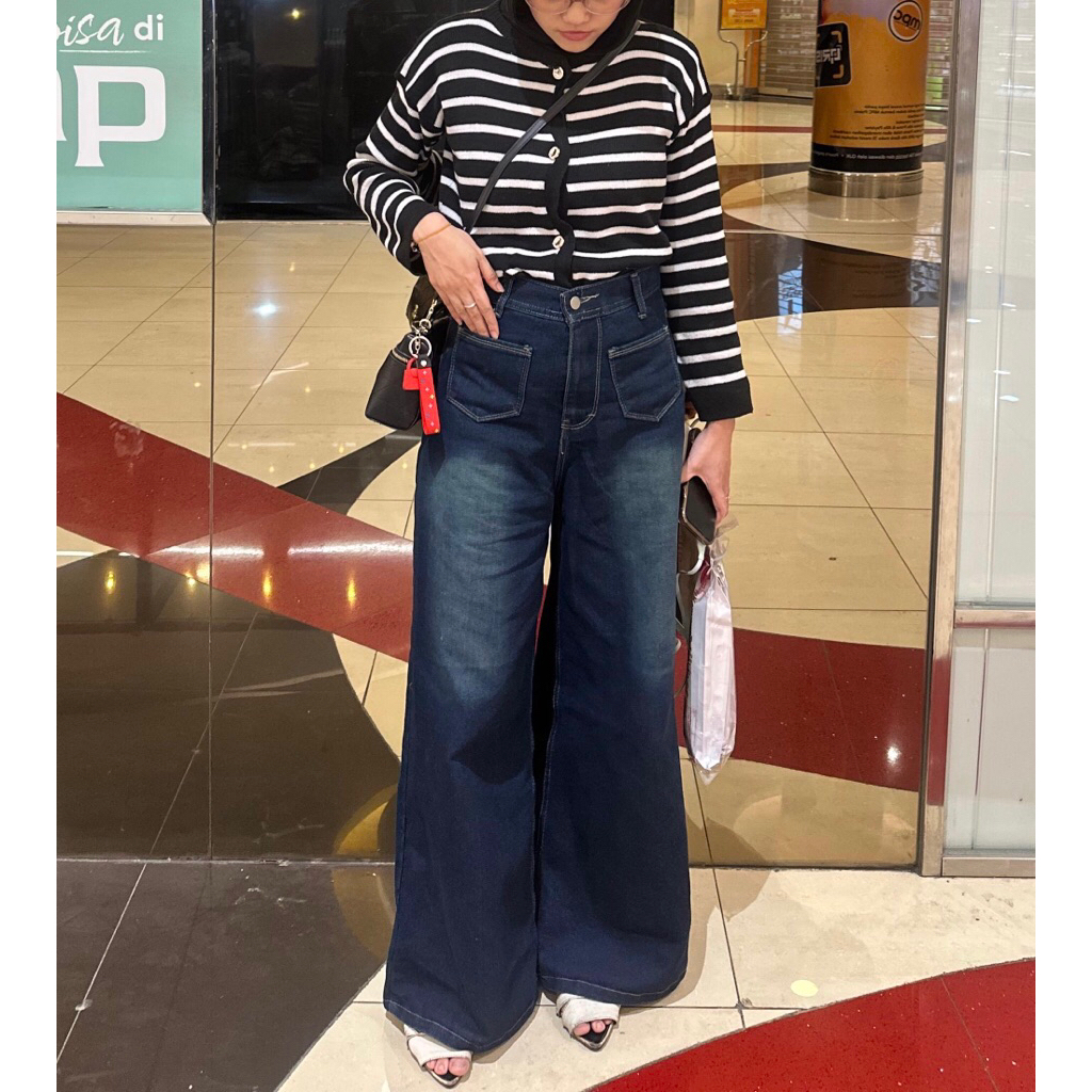 Celana highwaist gombrang