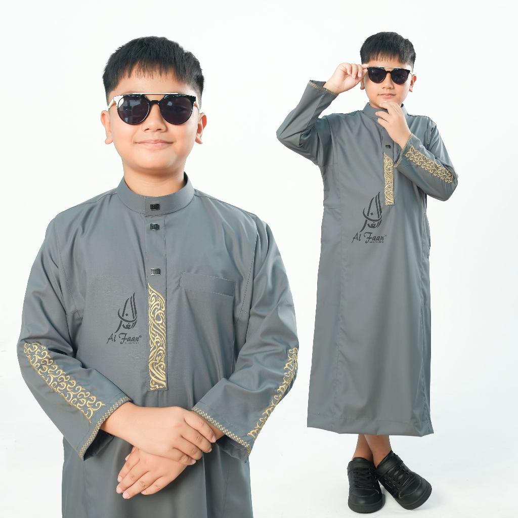 Termurah Jubah Bordir Anak Lengan Oblong Jubah Bordir Laki Laki Jubah Anak Remaja Busana Muslim Anak