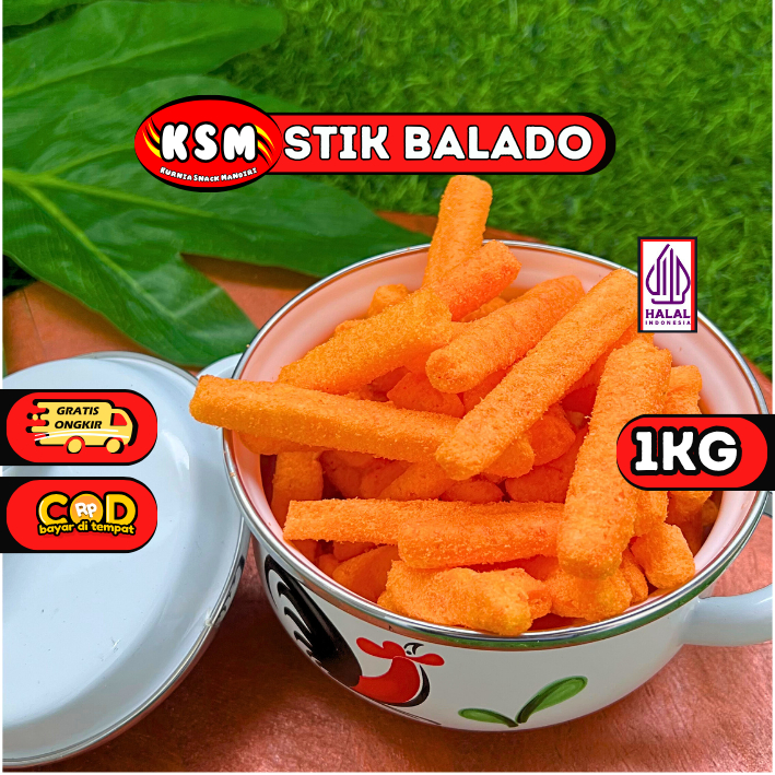 KSM - STIK BALADO / STICK CIKI PEDAS MANIS / CIKI BALADO 1000Gr (1Kg)