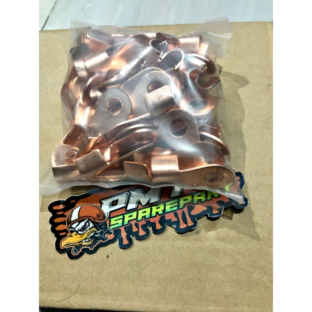 (25pcs) Skun Asli Tembaga Kecil Mobil Truck - Skun Kabel Aki Asli Tembaga