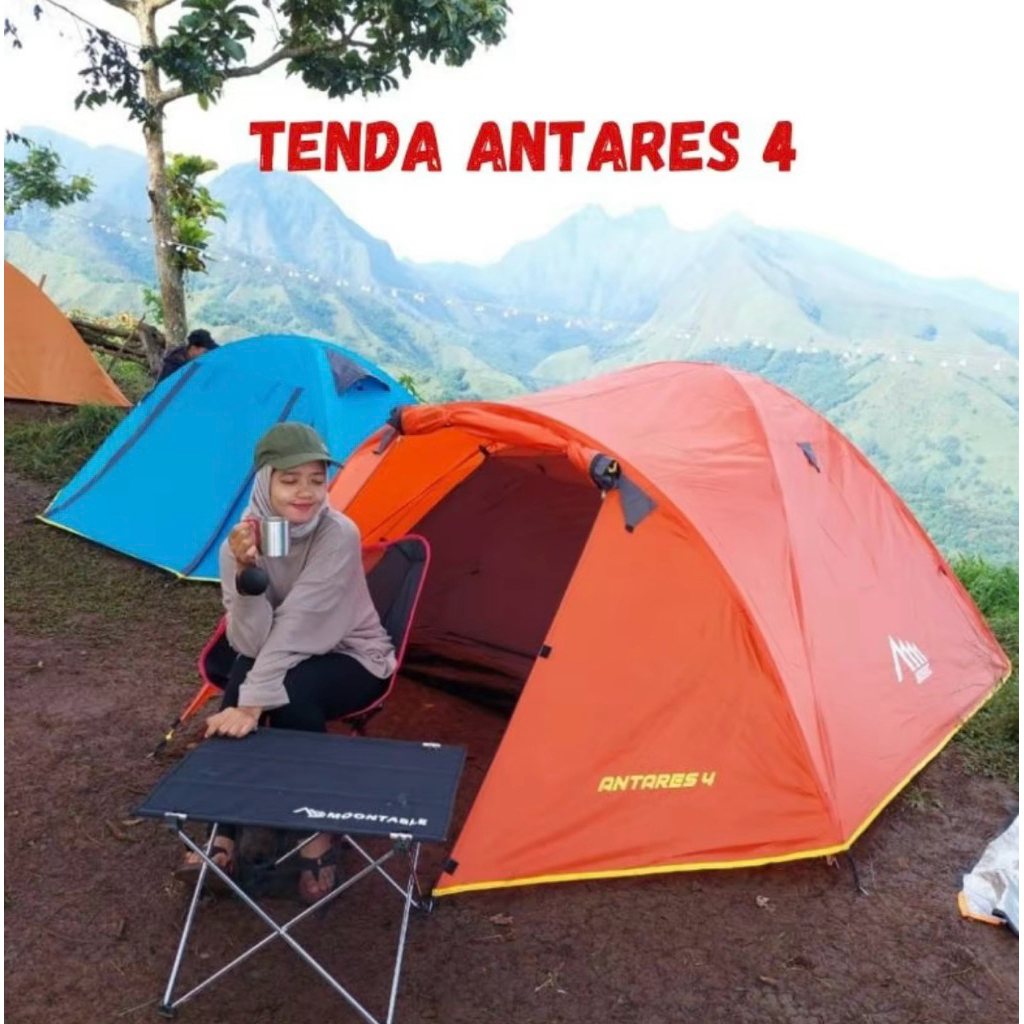 Tenda Antares Kapasitas 4 Orang  Ringan Frame Aluminium Alloy Camping Outdoor Gunung (SECOND)