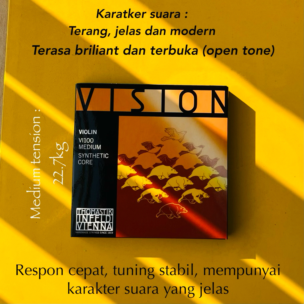 Violin String Vision VI100 size 4/4 - Original Thomastik String