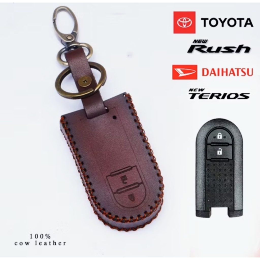 Cover remot Sarung Remot gantungan kunci remot mobil Toyota Rush Daihatsu Terios Toyota veloz