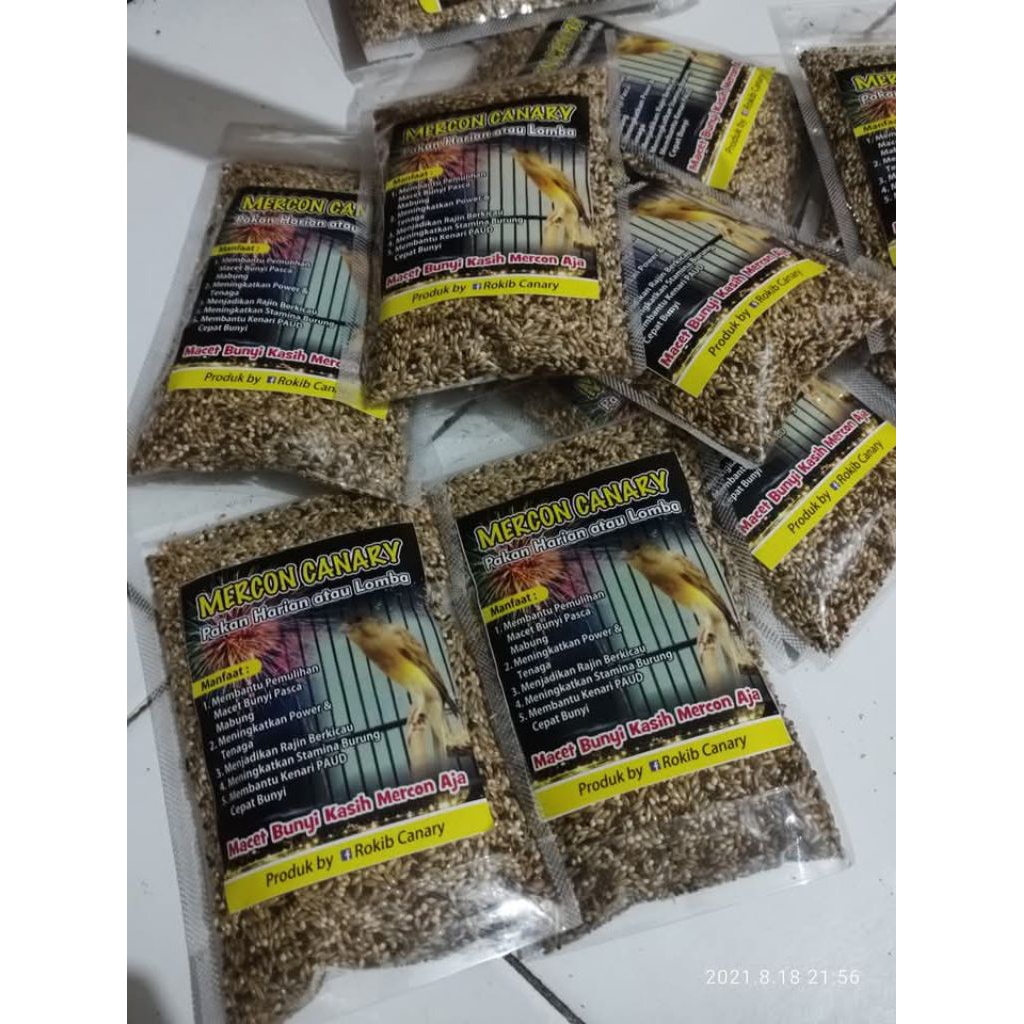 PAKAN KENARI MACET BUNYI