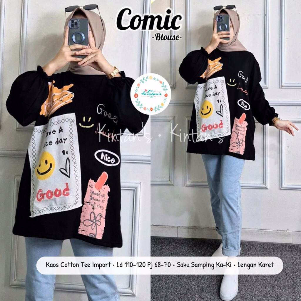 ATASAN BESTSELLER COMIC.BUNGA.HELLO.GADISA.BATIK.BUNGA.FUNNY