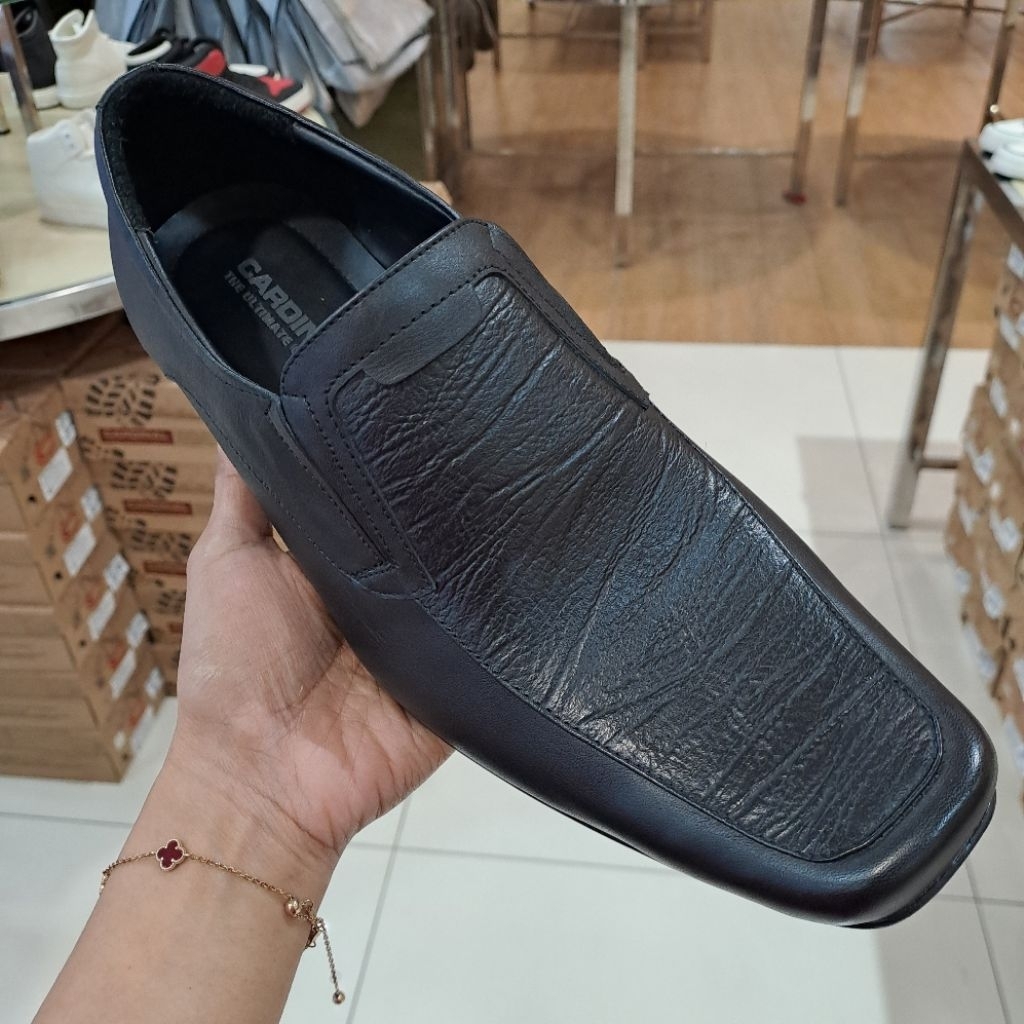 sepatu formal kulit pria cardinal tanpa hak