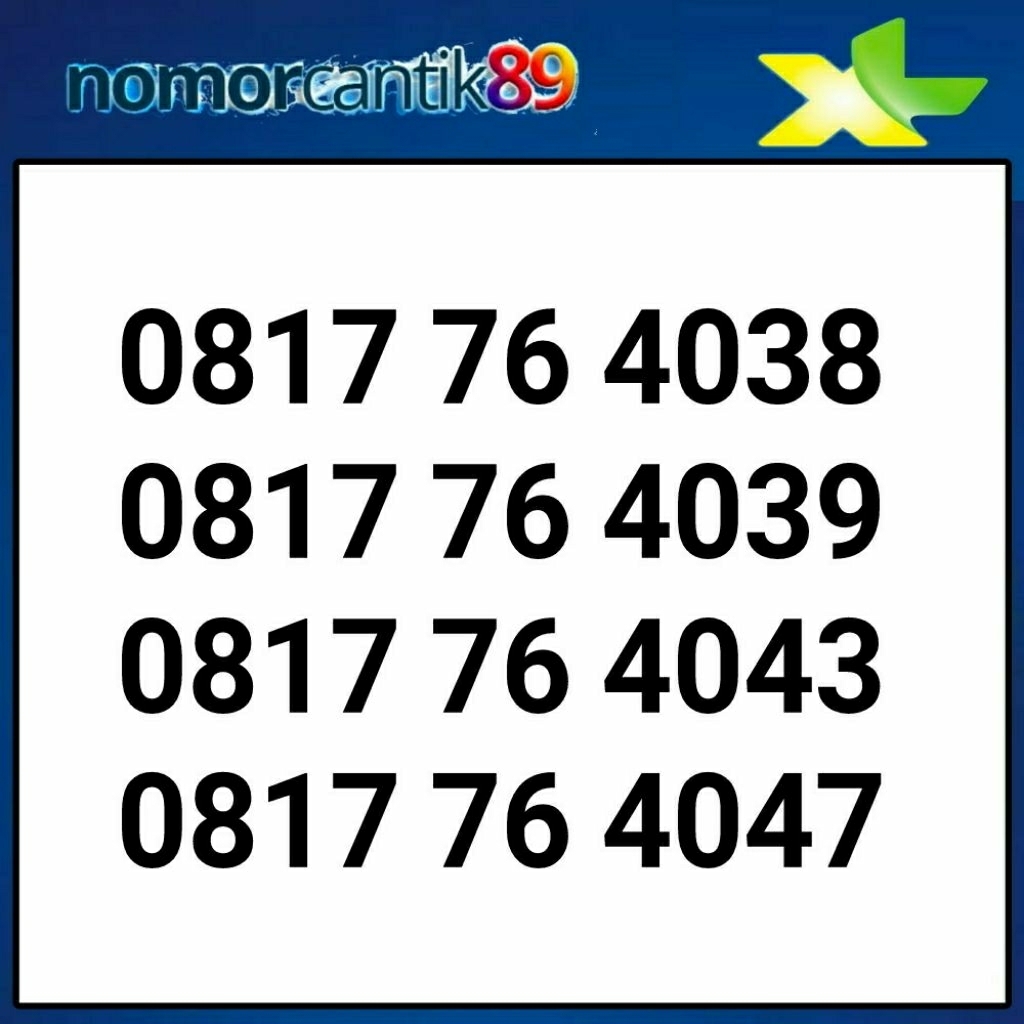Nomor cantik XL 10 Digit support 5G