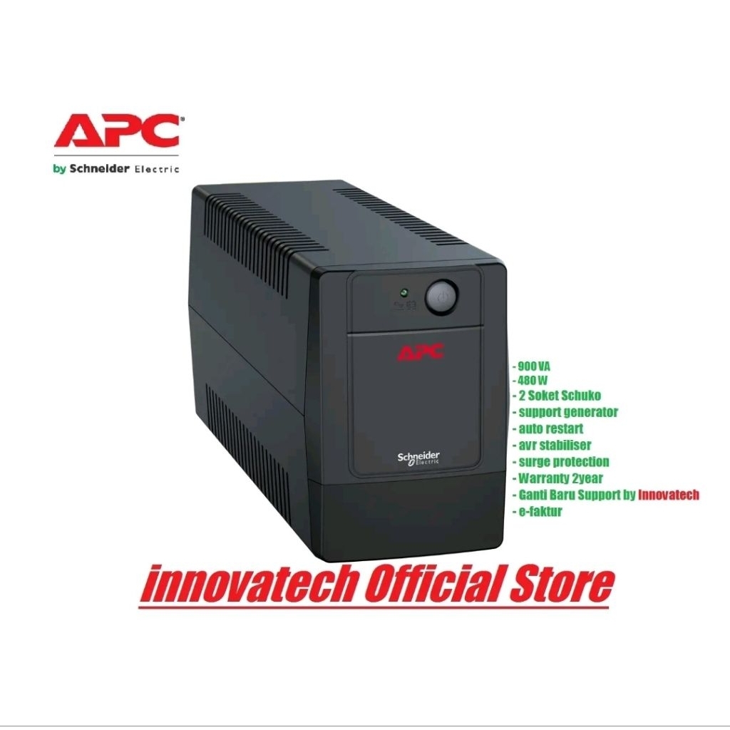 APC UPS BVG900I-GR 900VA 480W BVG900IGR BVG900I BVG900