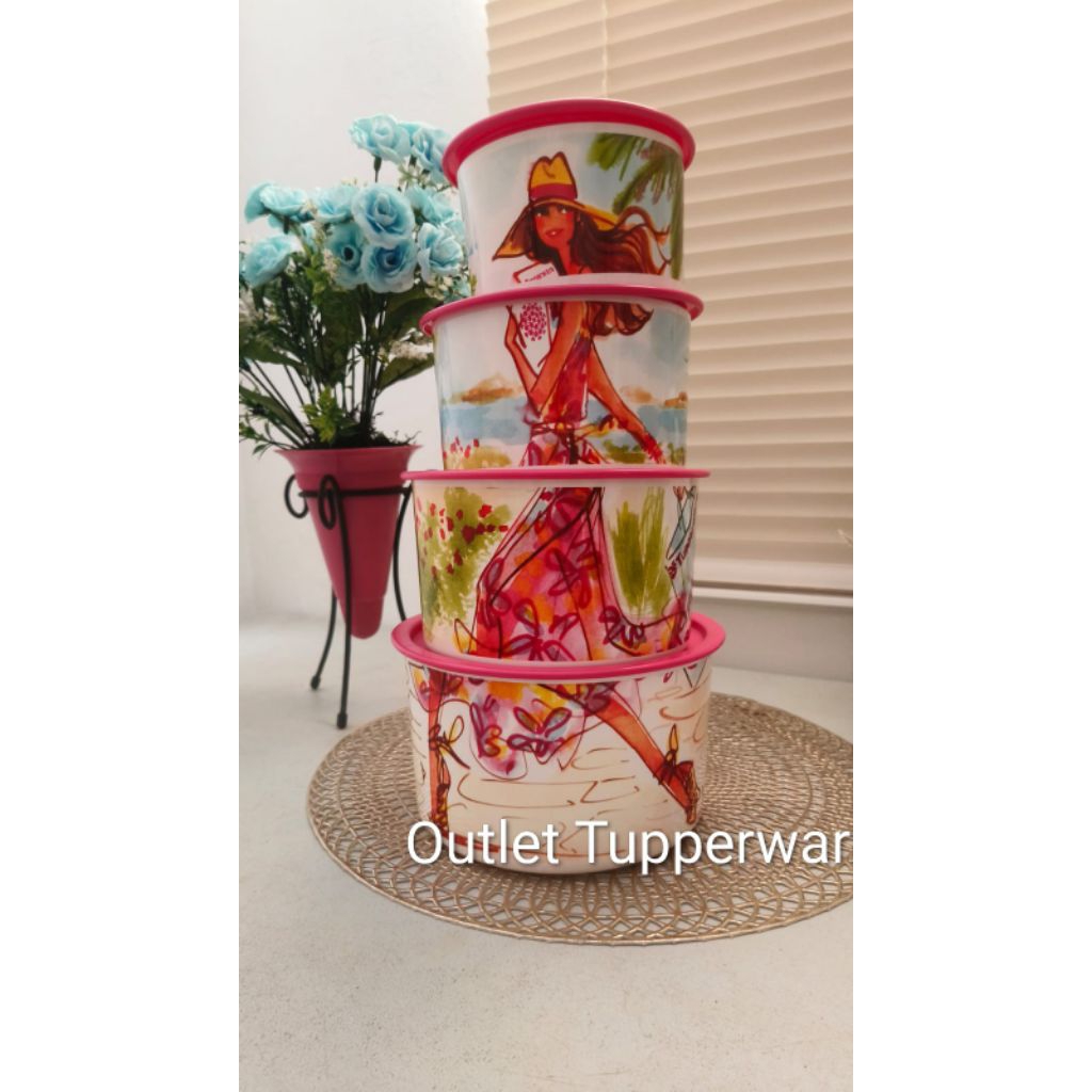 toples cantik  4 susun Tupperware import miss belle