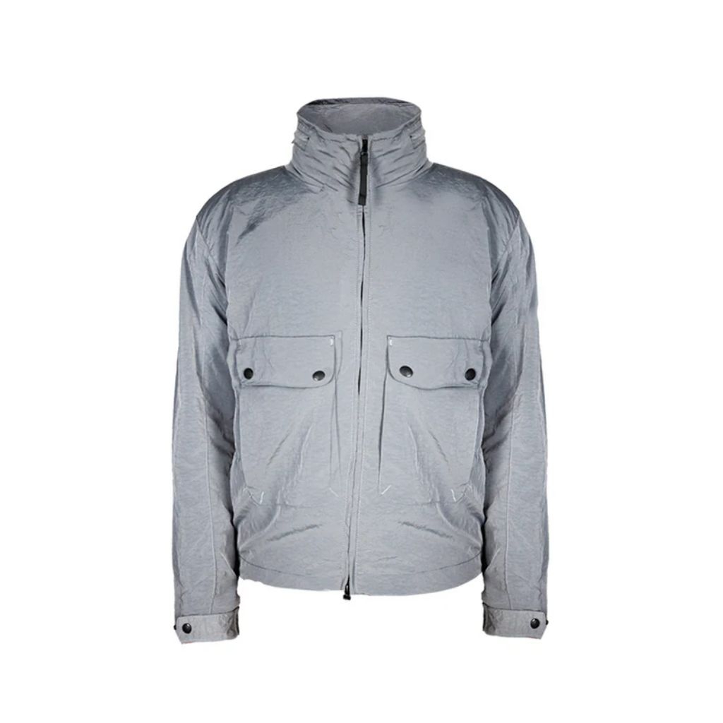 Prung Xabier Outdoor Jacket Casuals Football Hooligans Jaket Warna Nilon Warna Abu