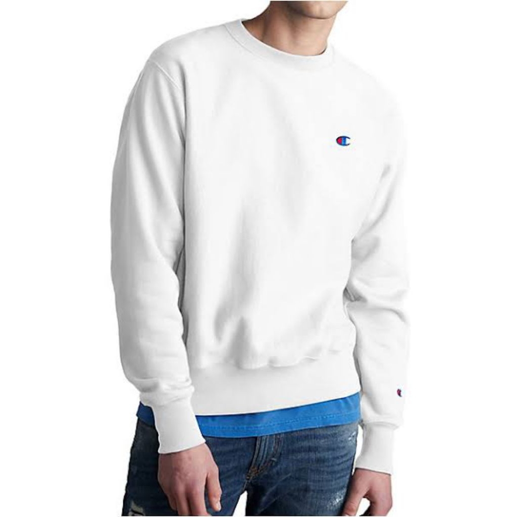 Crewneck Champion Basic Logo C Putih