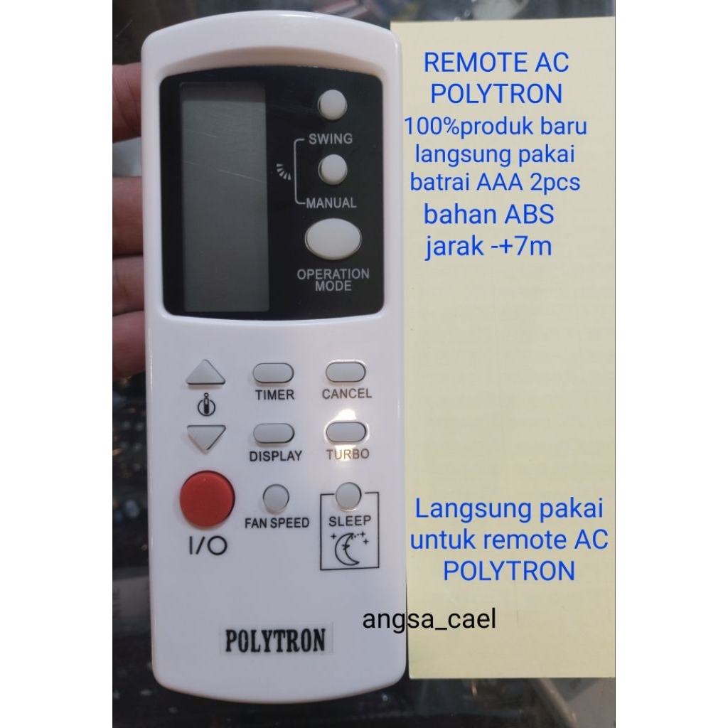 REMOTE REMOTE AC POLYTRON MODEL GZ01-BEJO-000