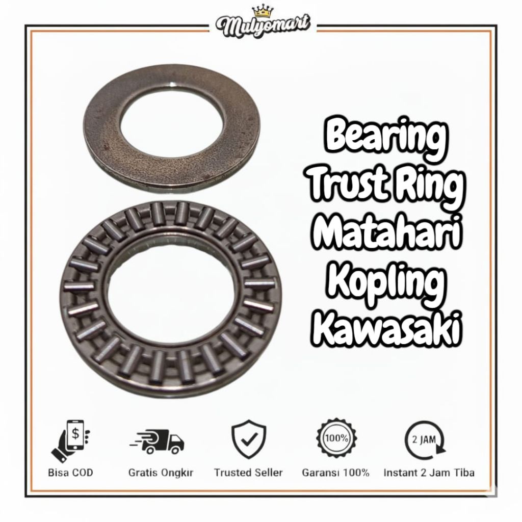 Bearing Trust Ring Matahari Kopling Kawasaki Binter GTO / KZ200 – Bearing Tekan Kopling Kualitas Tin