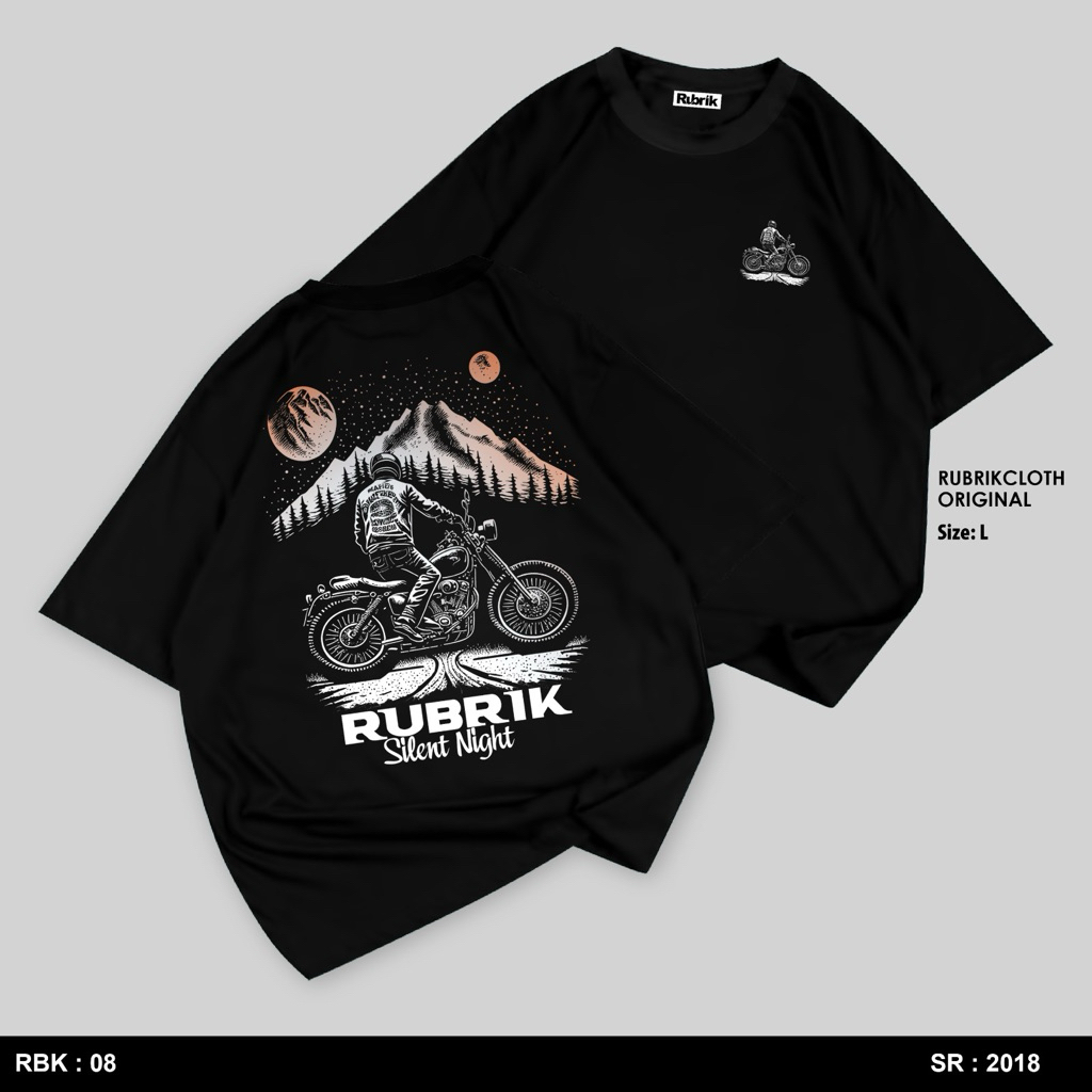 RUBRIK - Kaos Distro Premium / Baju Kaos Distro Pria Wanita / T Shirt Distro 100% Cotton 24s Unisex 