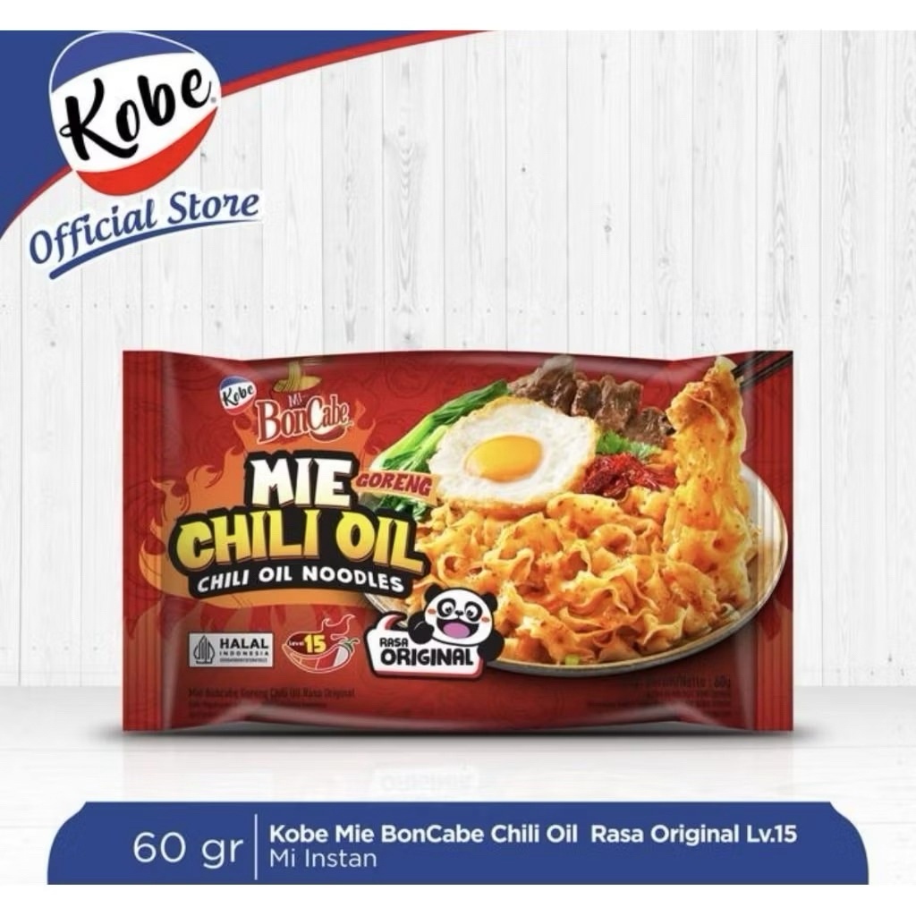 Mie bon cabe rasa ramen pedas level 30 / 15 / chili oil