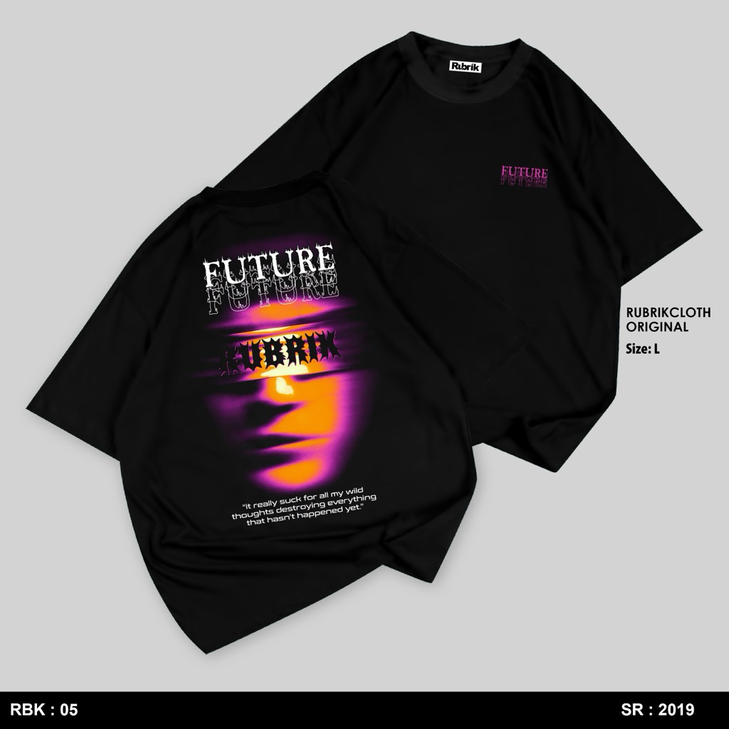 RUBRIK - Kaos Distro Premium / Baju Kaos Distro Pria Wanita / T Shirt Distro 100% Cotton 24s Unisex-