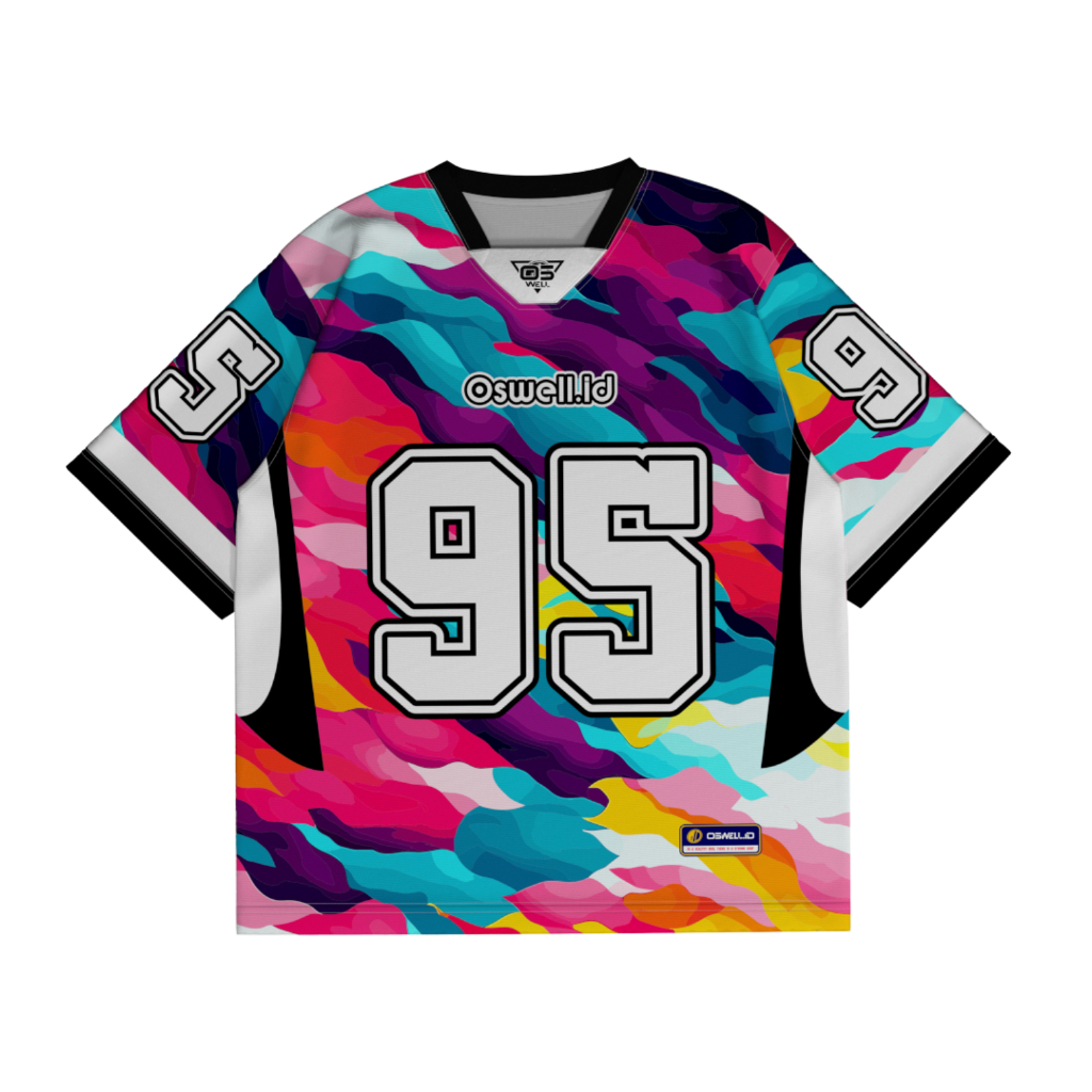 JERSEY NAMA DAN NOMOR / JERSEY NFL COLLAR 27/ Jersey Streetwear / Jersey Vintage / Retro / Jersey Ho