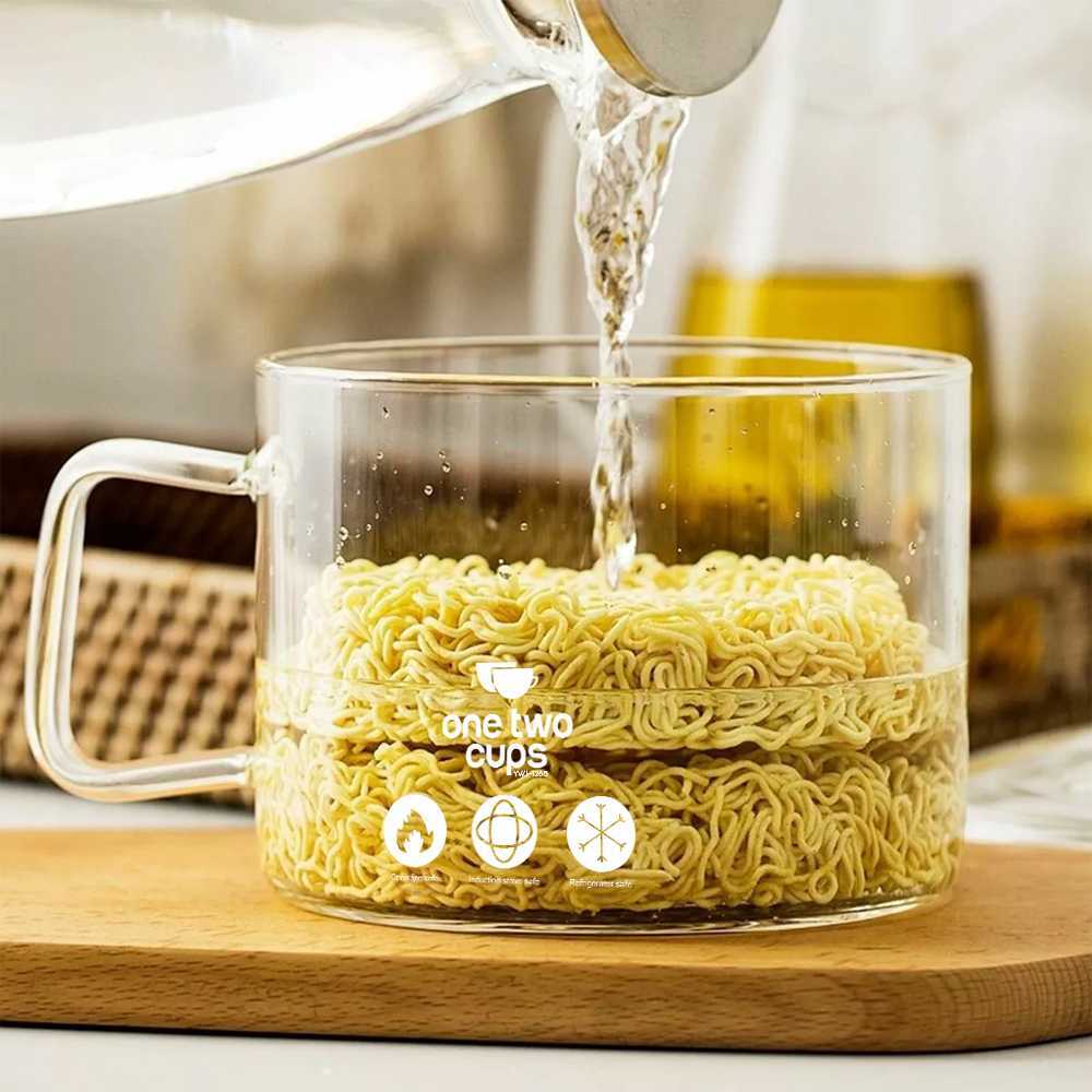 Panci Kaca Bening Tahan Panas Api / Panci Kaca Bening Tahan Api Murah Model Gagang - YWJ-1265