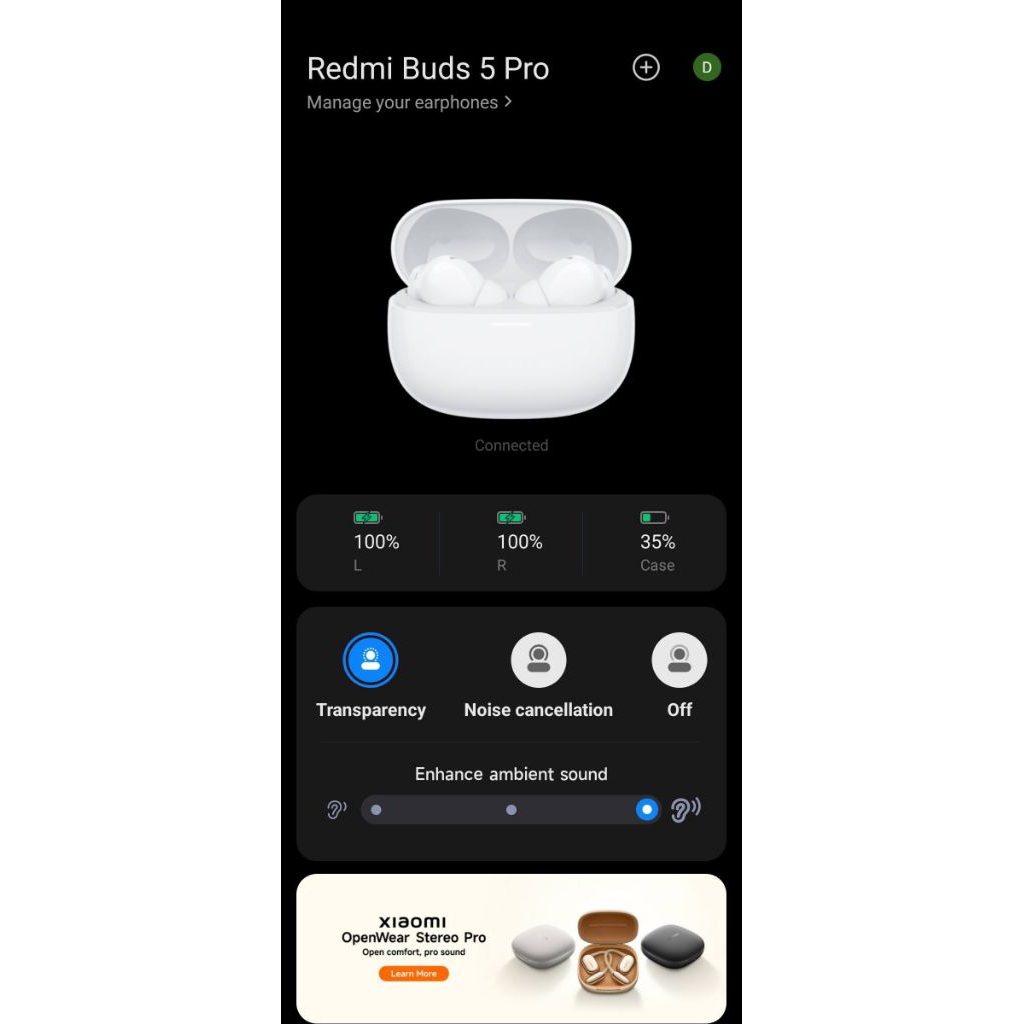 tws redmi buds 5 pro second