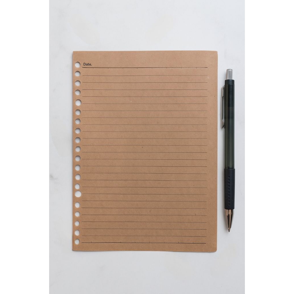 Kertas Loose Leaf Craft Warna Coklat A5 - 80 gsm