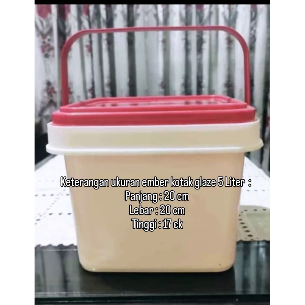Ember Kotak Glaze Plastik 5 Liter & 10 Liter – Kuat, Tebal, dan Serbaguna